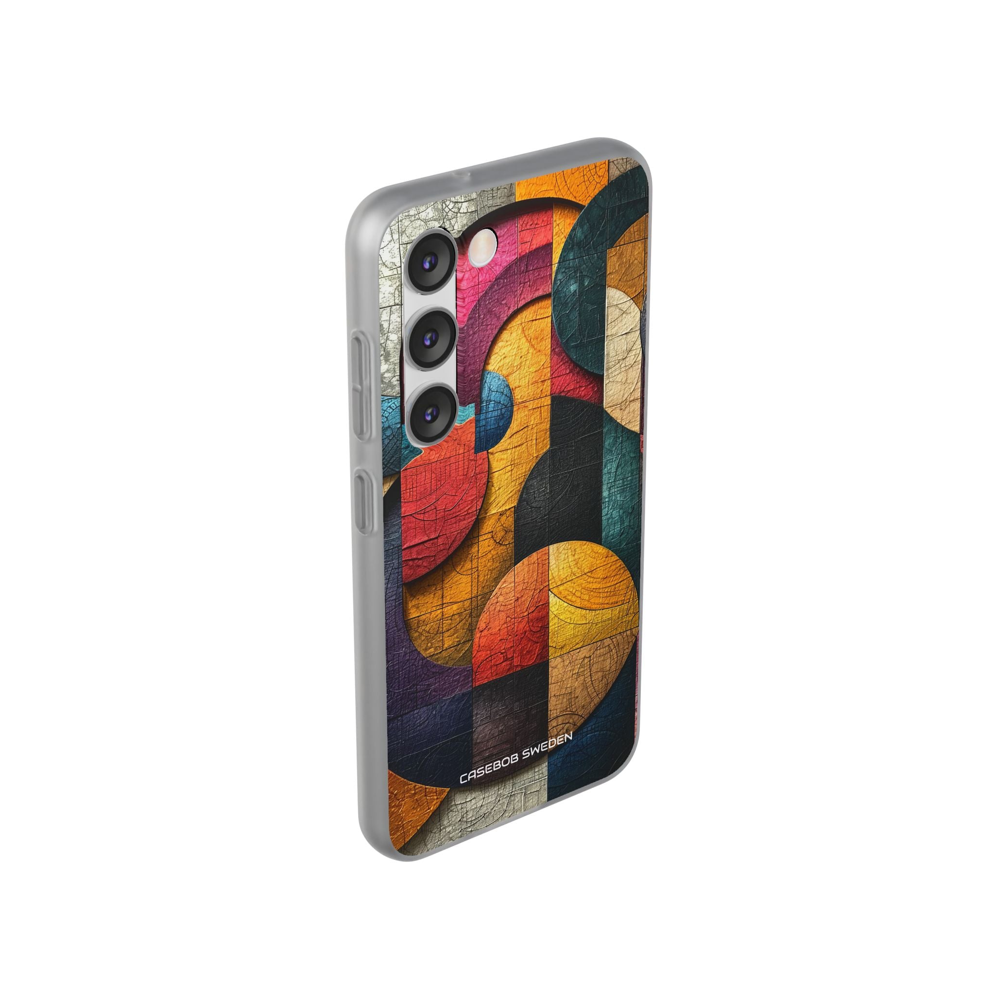 Vibrant Geometric Art - Flexi Samsung S23 Phone Case