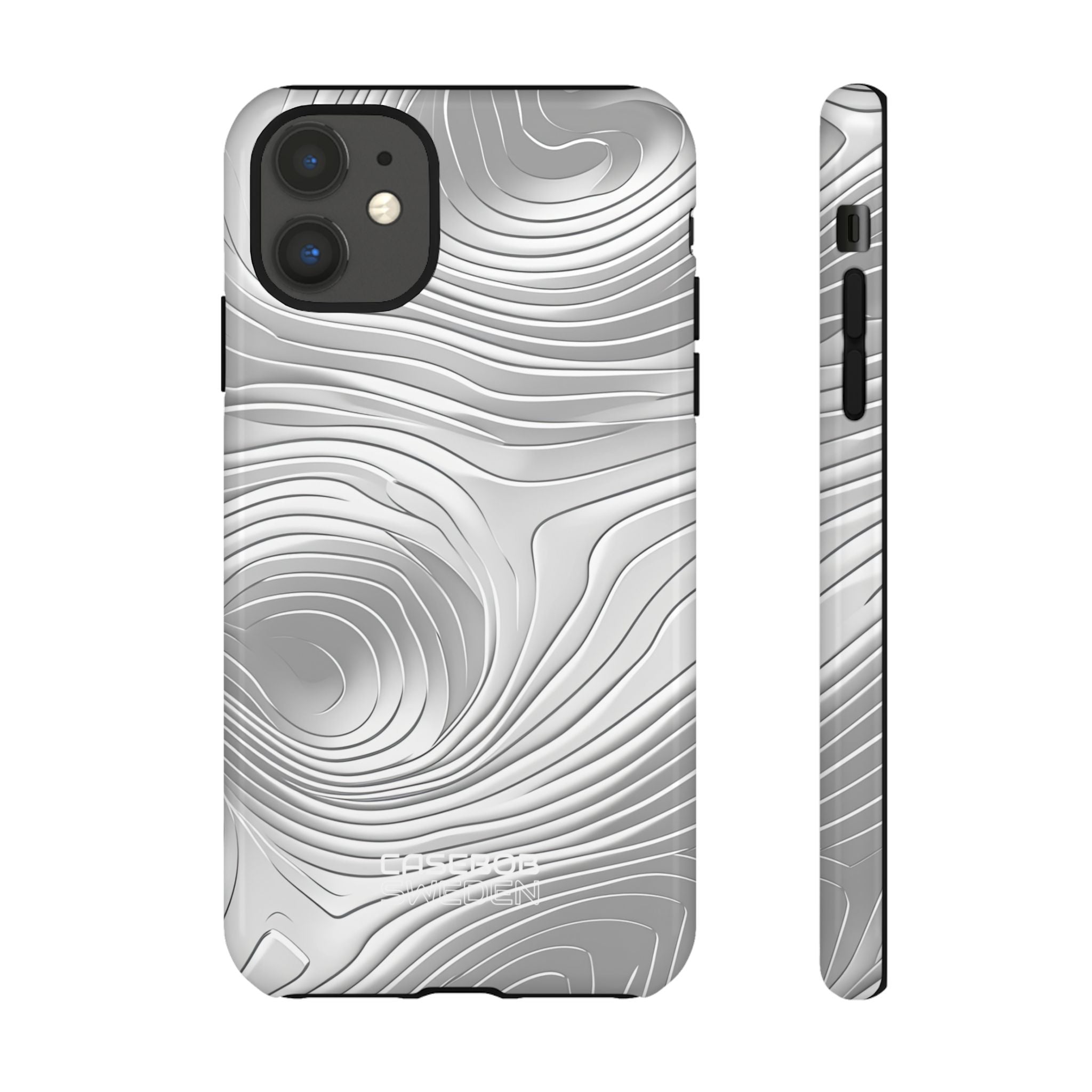 Monochrome Flow Lines iPhone 11 - Tough