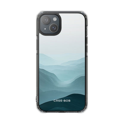 Teal Mist Mountains iPhone 15 Plus Case - Impact