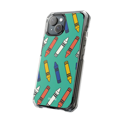 Crayons Dance Playfully iPhone Case - Impact