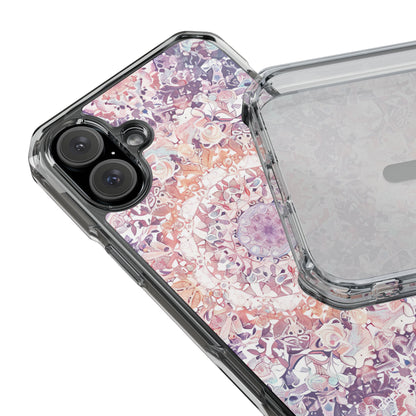 Purple Pink Mandala - Clear Impact iPhone 16 Phone Case