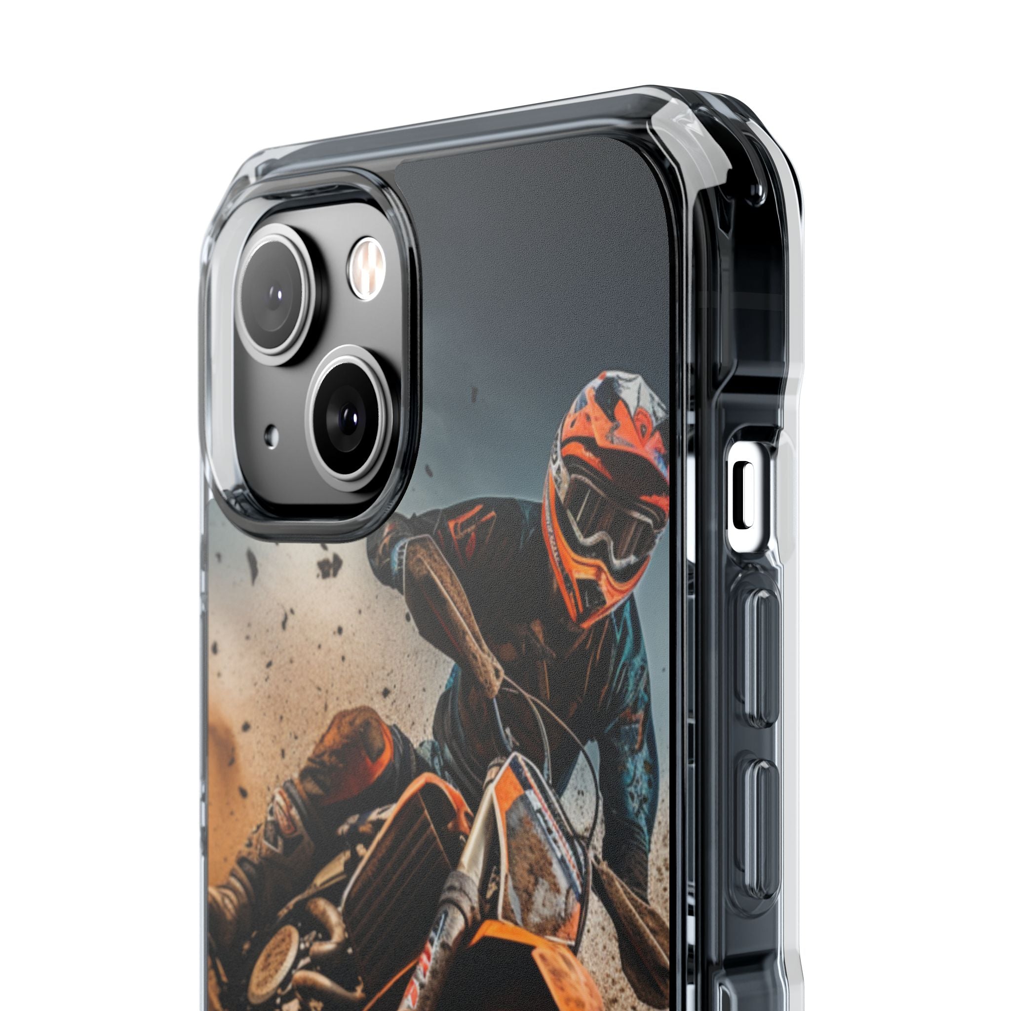 Rider Amidst Desert Fury iPhone Case - Impact