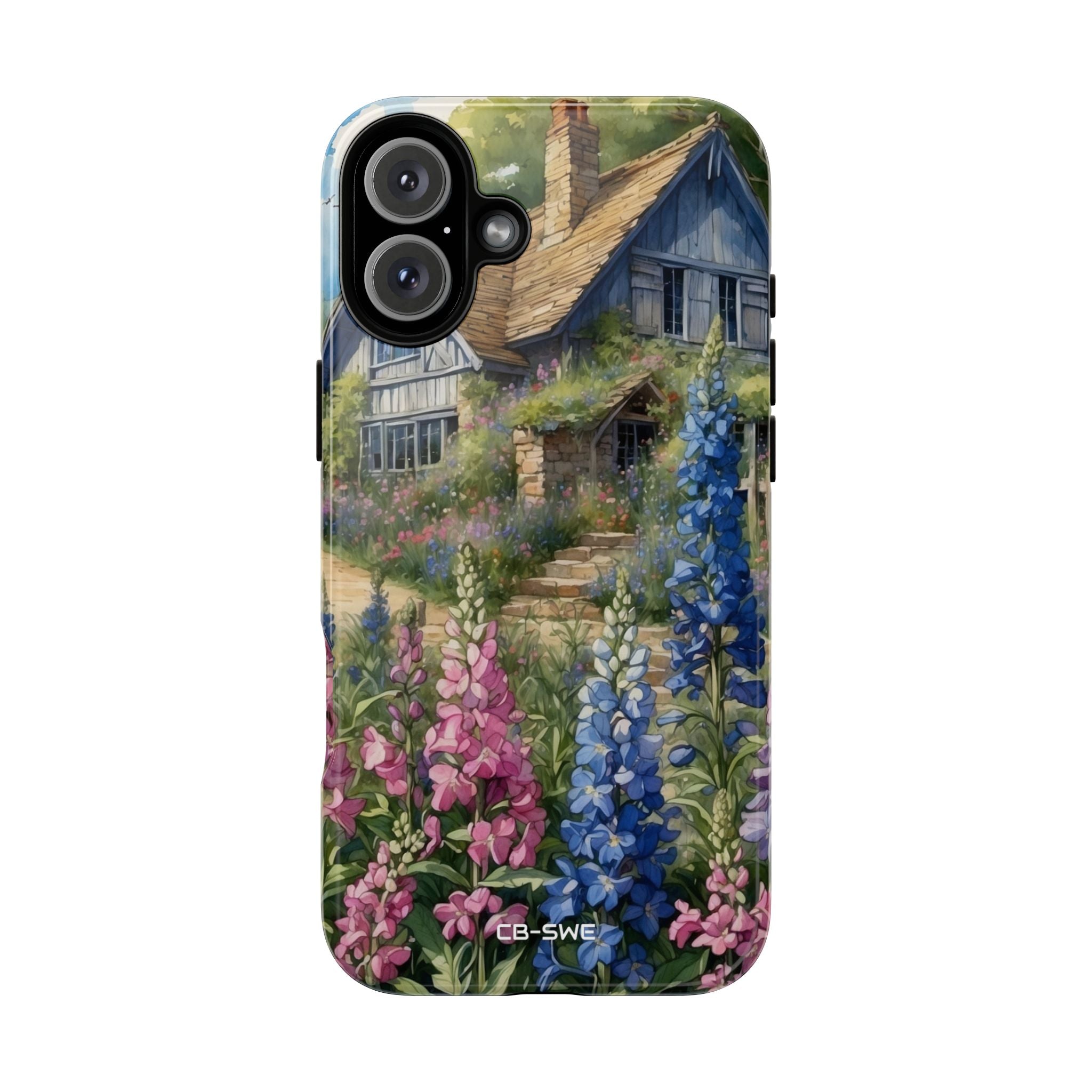 Cottage Surrounded Blossoms - iPhone Case