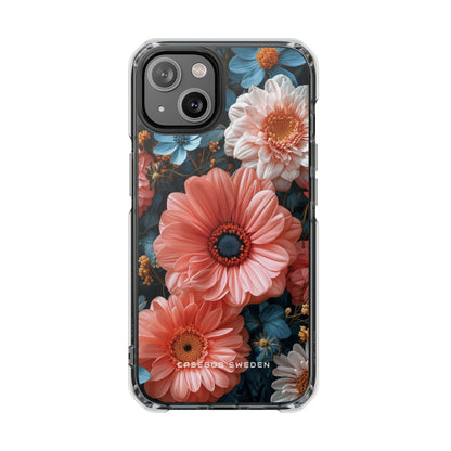 Surreal Floral Harmony iPhone 14 - Clear Impact Phone Case