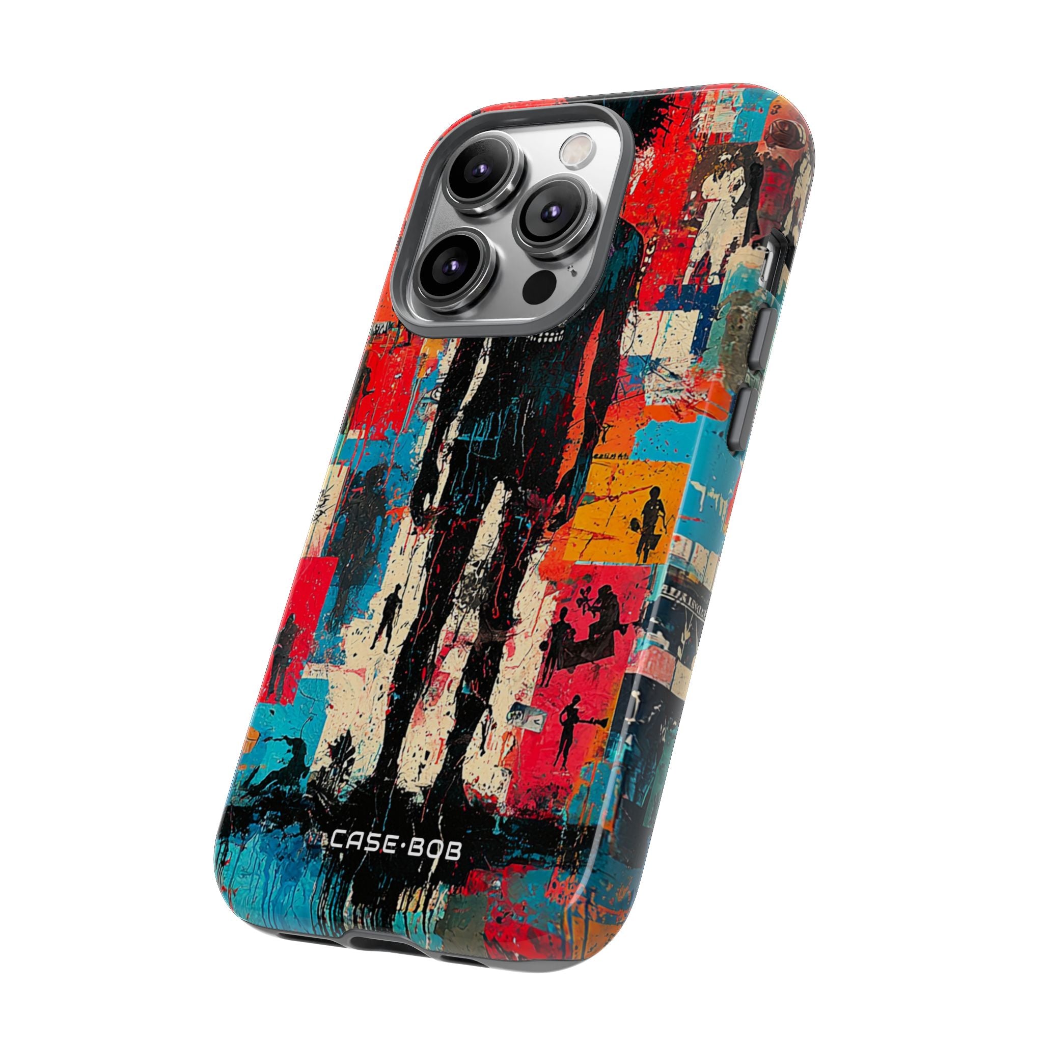 Spiky Skull Silhouette iPhone 14 Pro Case - Tough