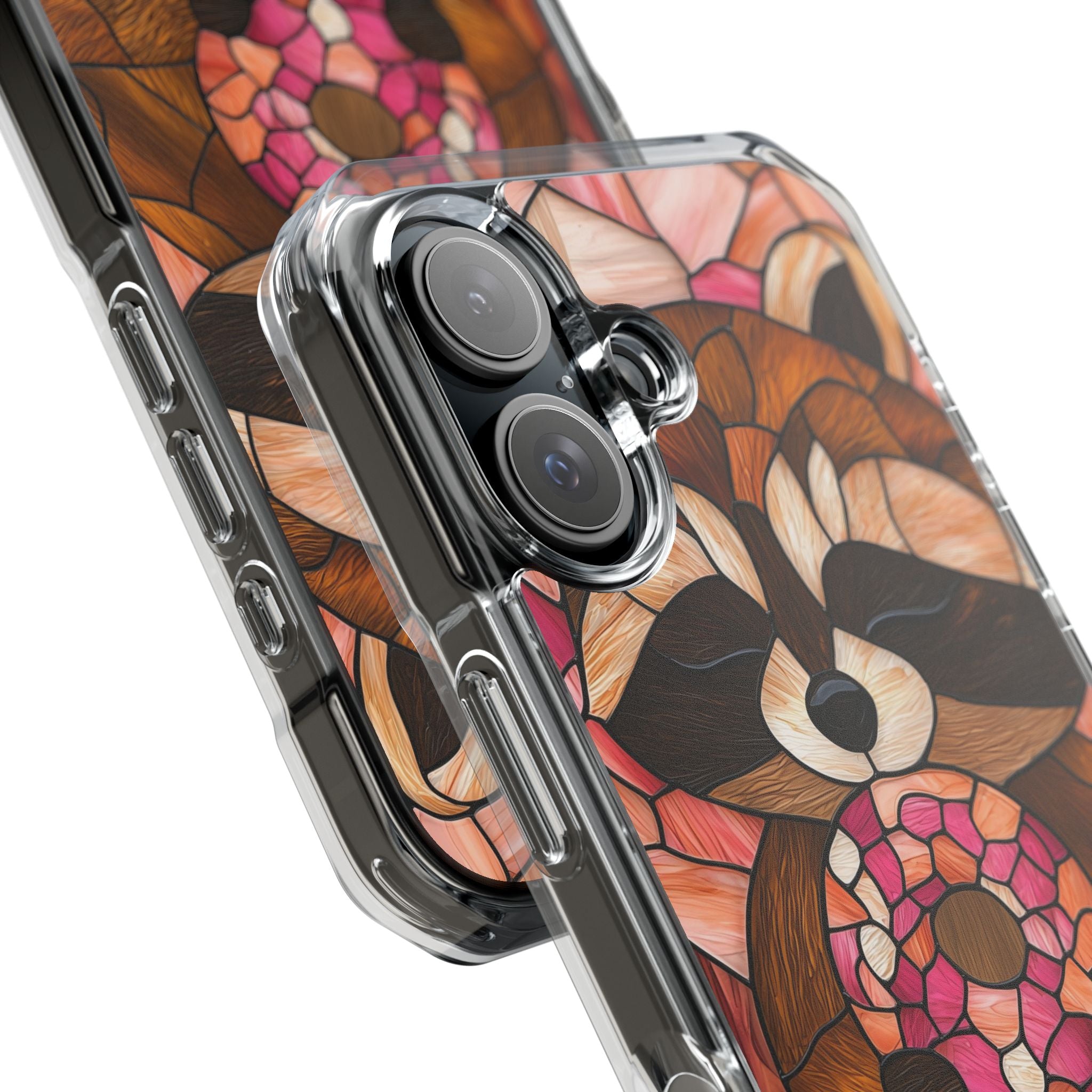 Raccoon Holds Donut iPhone Case - Impact