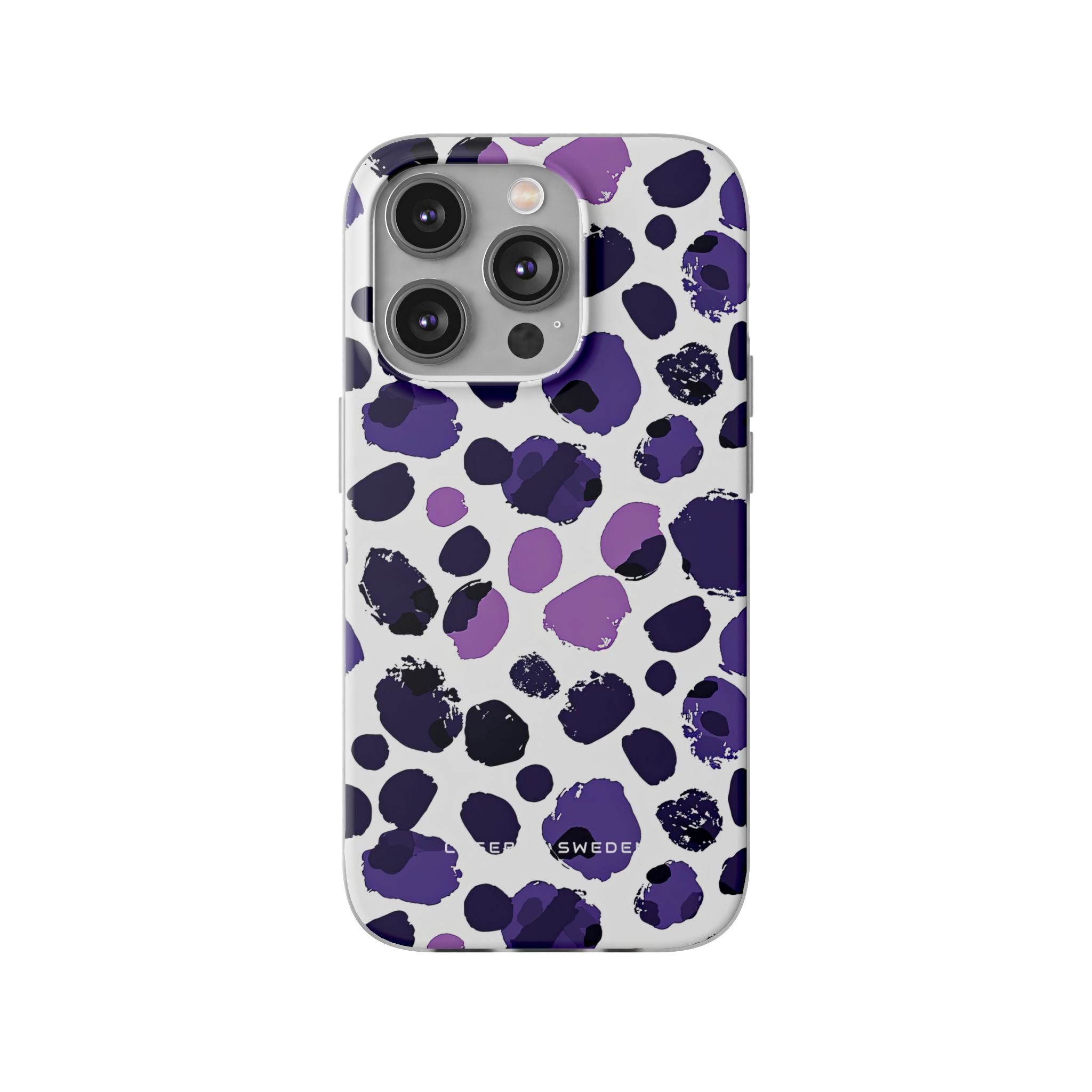 Purple Inkblots iPhone 14 - Flexi Phone Case