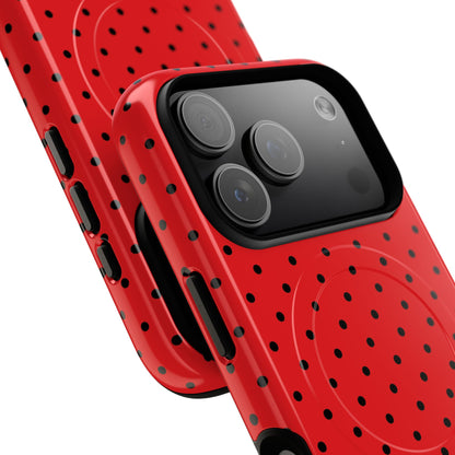 Crimson Dot Matrix iPhone 17 Pro Case - Tough+