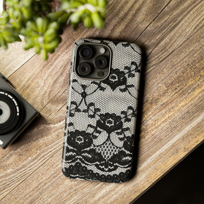 Lilrunge Gothic Flower - Protective Phone Case