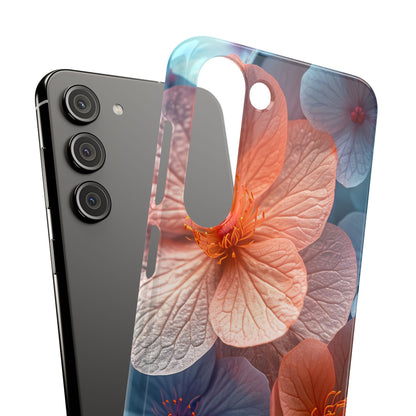 Peach Blossom Serenity - Slim Samsung S23 Phone Case