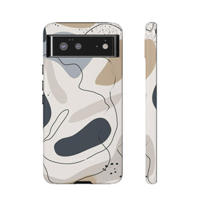 Grey Lines Simplicity - Protective Phone Case