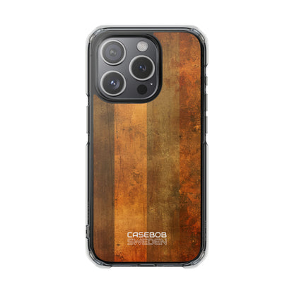Rustic Striped Texture iPhone 15 - Impact Clear+