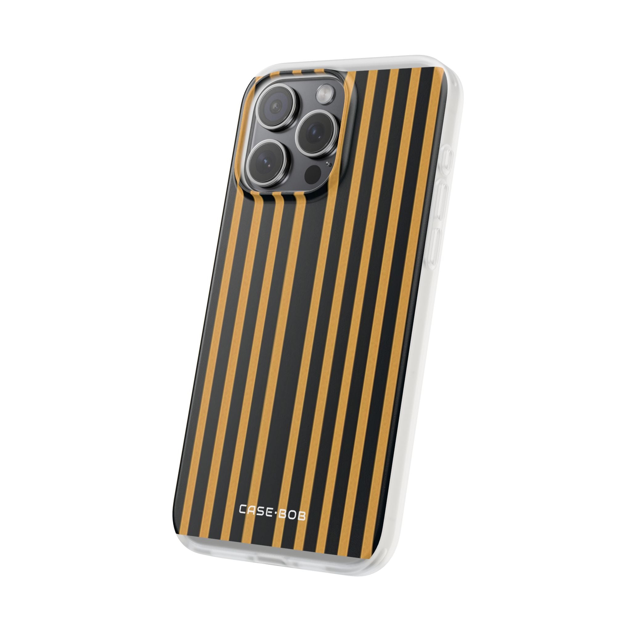 Golden Stripes iPhone 15 Pro Max Case - Soft