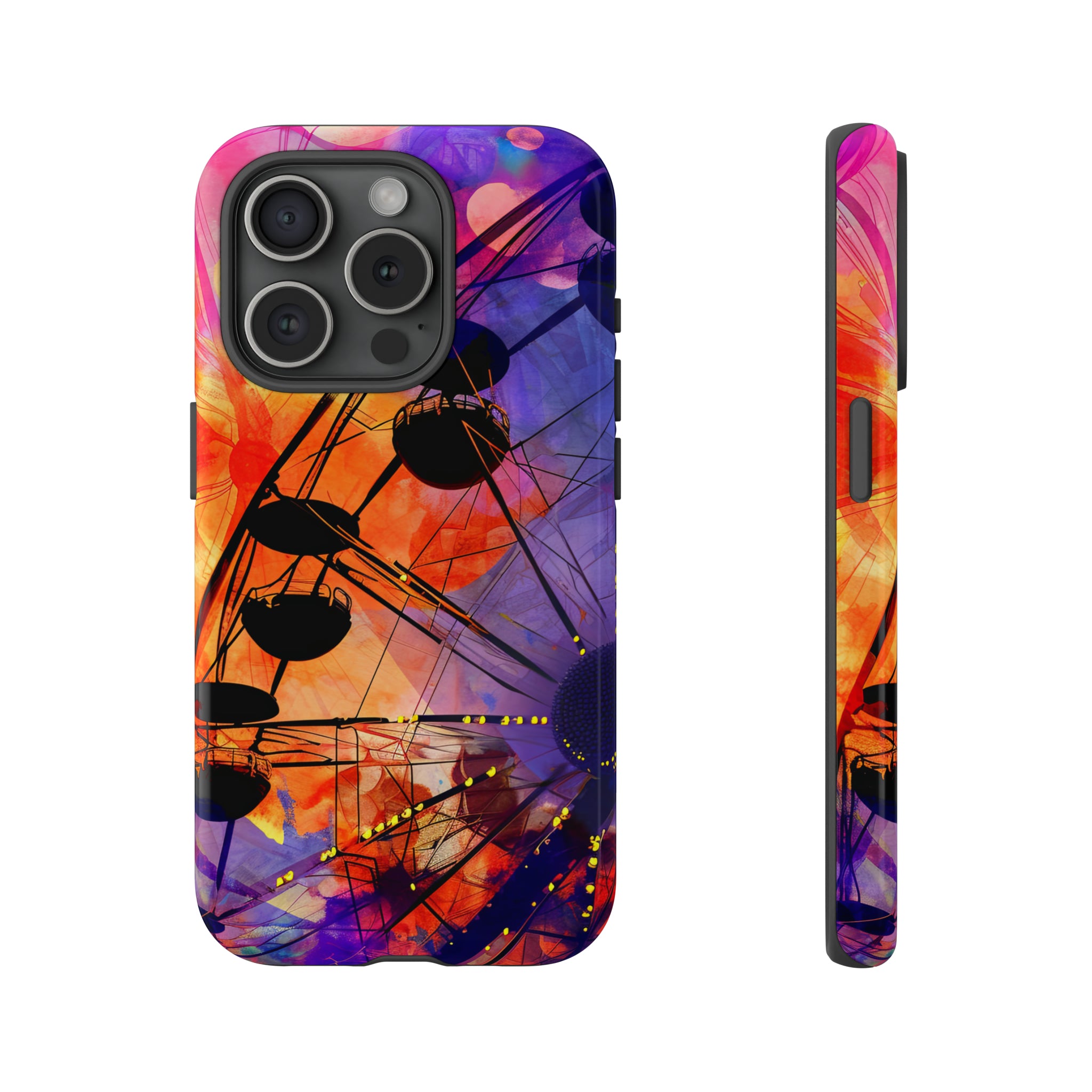 Romantic Ferris Wheel Delight - Protective Phone Case