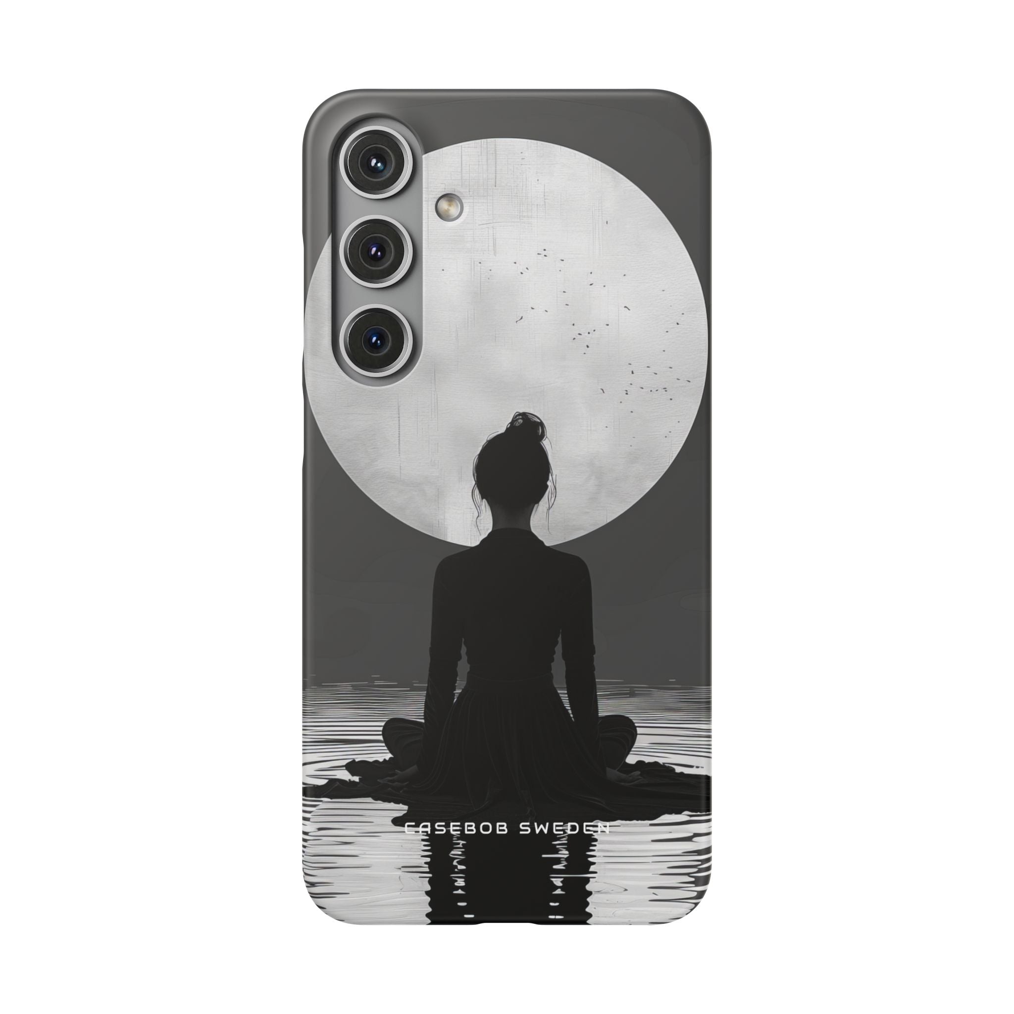 Zen Serenity Moon Reflection Samsung S24 - Slim Phone Case