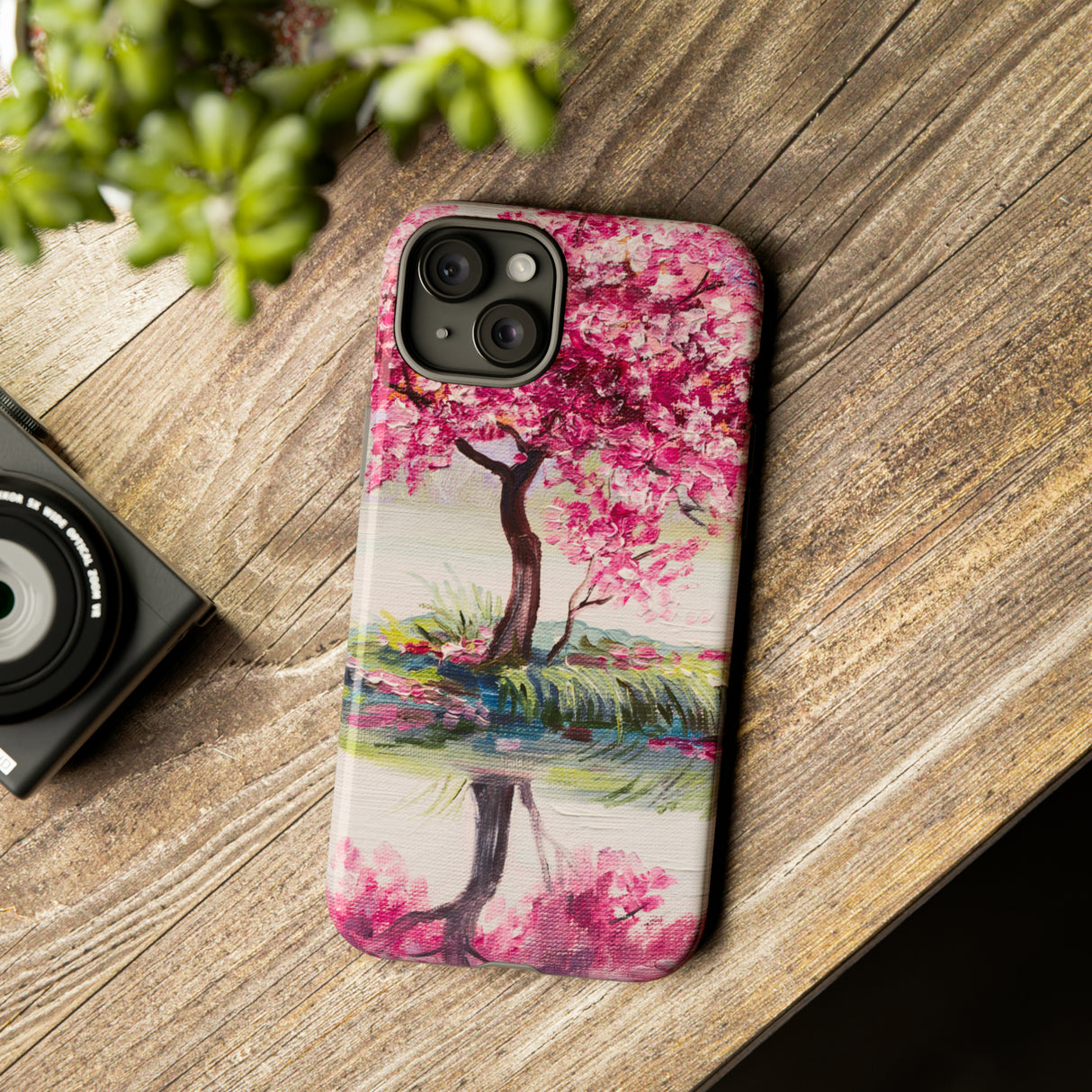 Oil painting - Oriental Cherry Tree - Protective Phone Case