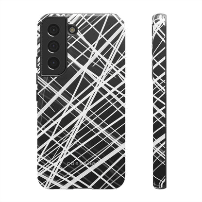 White Line Elegance - Protective Phone Case