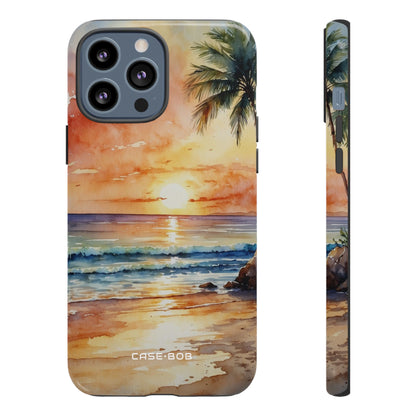 Sunset Palm iPhone 13 Pro Max Case - Tough