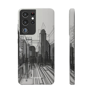 Urban Wireframe | Slim Phone Case for Samsung