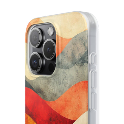 Cracked Wave Sunset iPhone 15 Pro Case - Soft