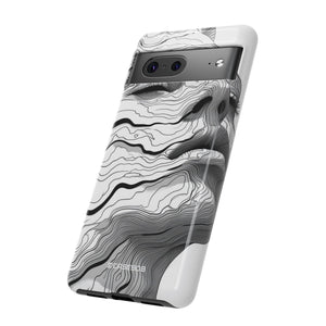 Topographic Serenity | Protective Phone Case for Google Pixel