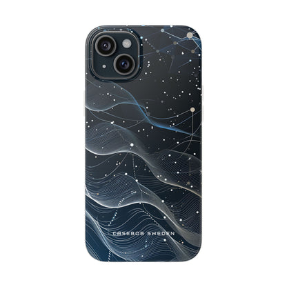 Gradient Neural Waves iPhone 15 - Flexi Phone Case