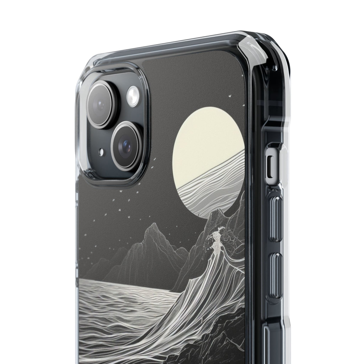 Moonlit Serenity – Handyhülle für iPhone (Clear Impact – Magnetisch)