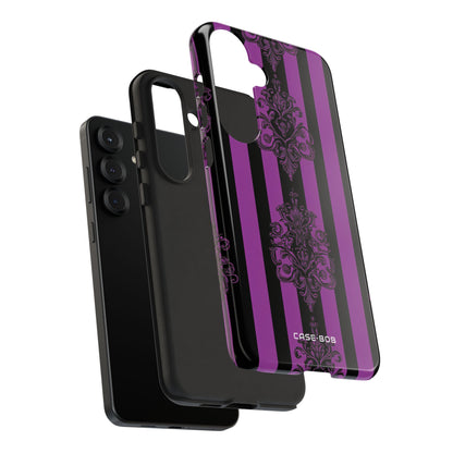 Damask Elegance Purple Samsung S25 Plus Case - Tough