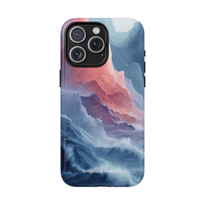 Mountain Wave Serenity - Tough + MagSafe® iPhone 15 Phone Case