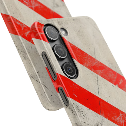 Striker Crimson Stripes Samsung S23 - Slim Phone Case