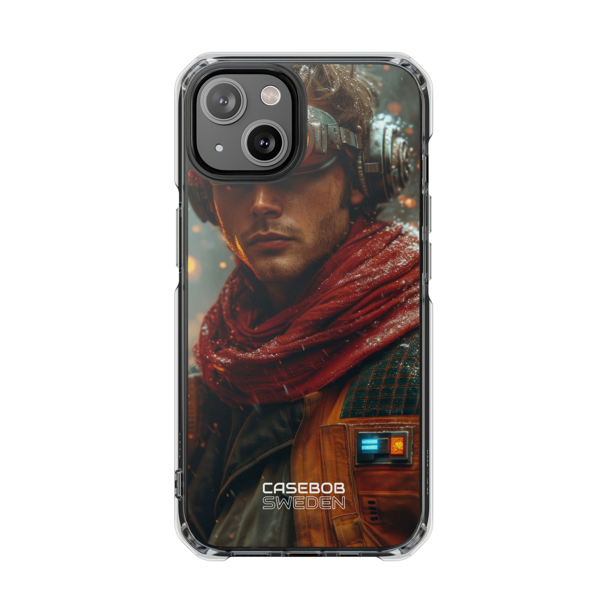 Futuristic Steampunk Explorer iPhone 14 - Impact Clear+