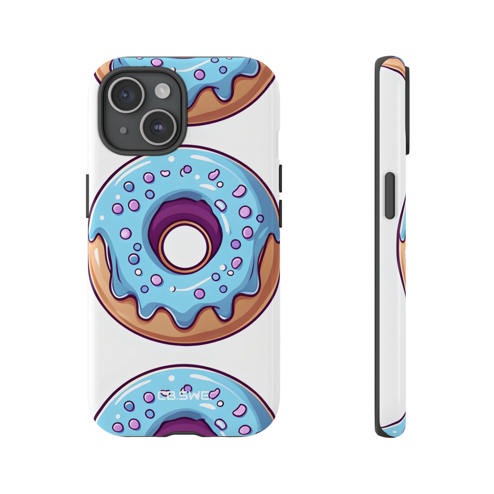 Playful Cartoon Donuts Kids Seamless iPhone 15 - Tough