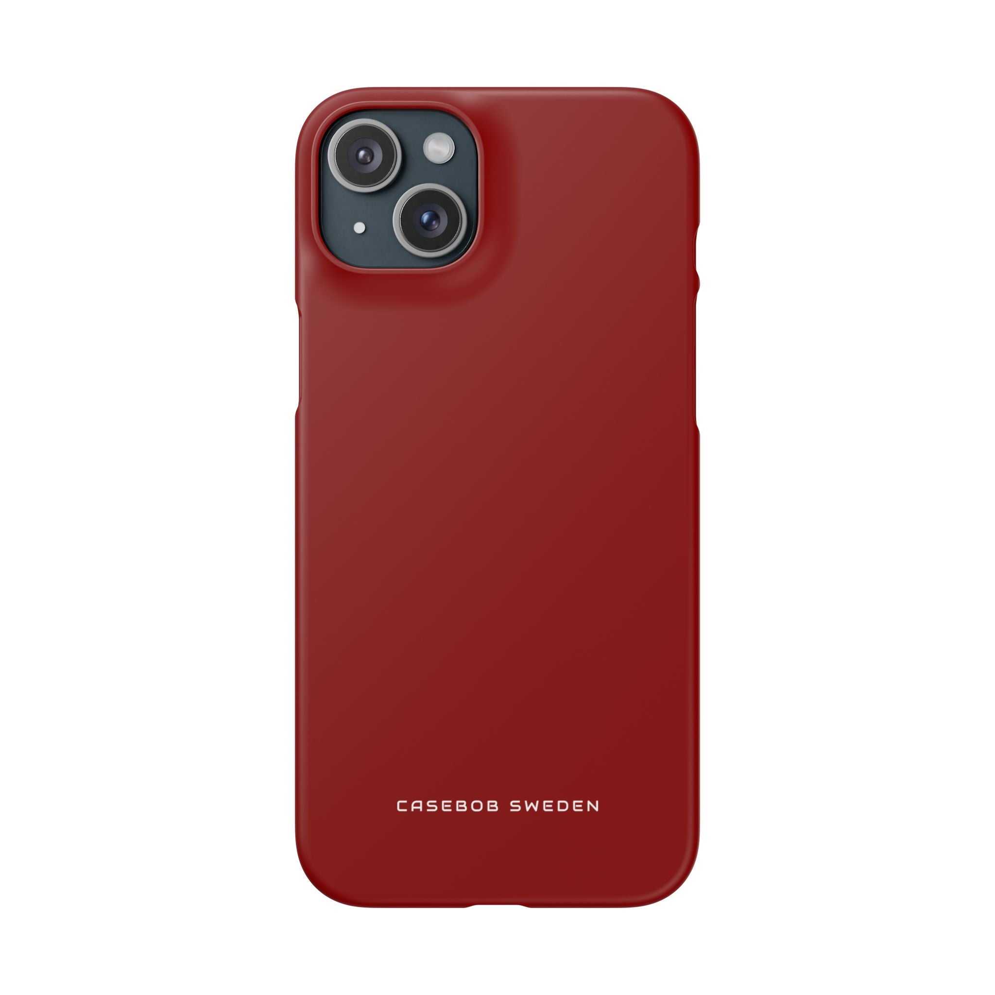 Dark Red iPhone 15 - Slim Phone Case