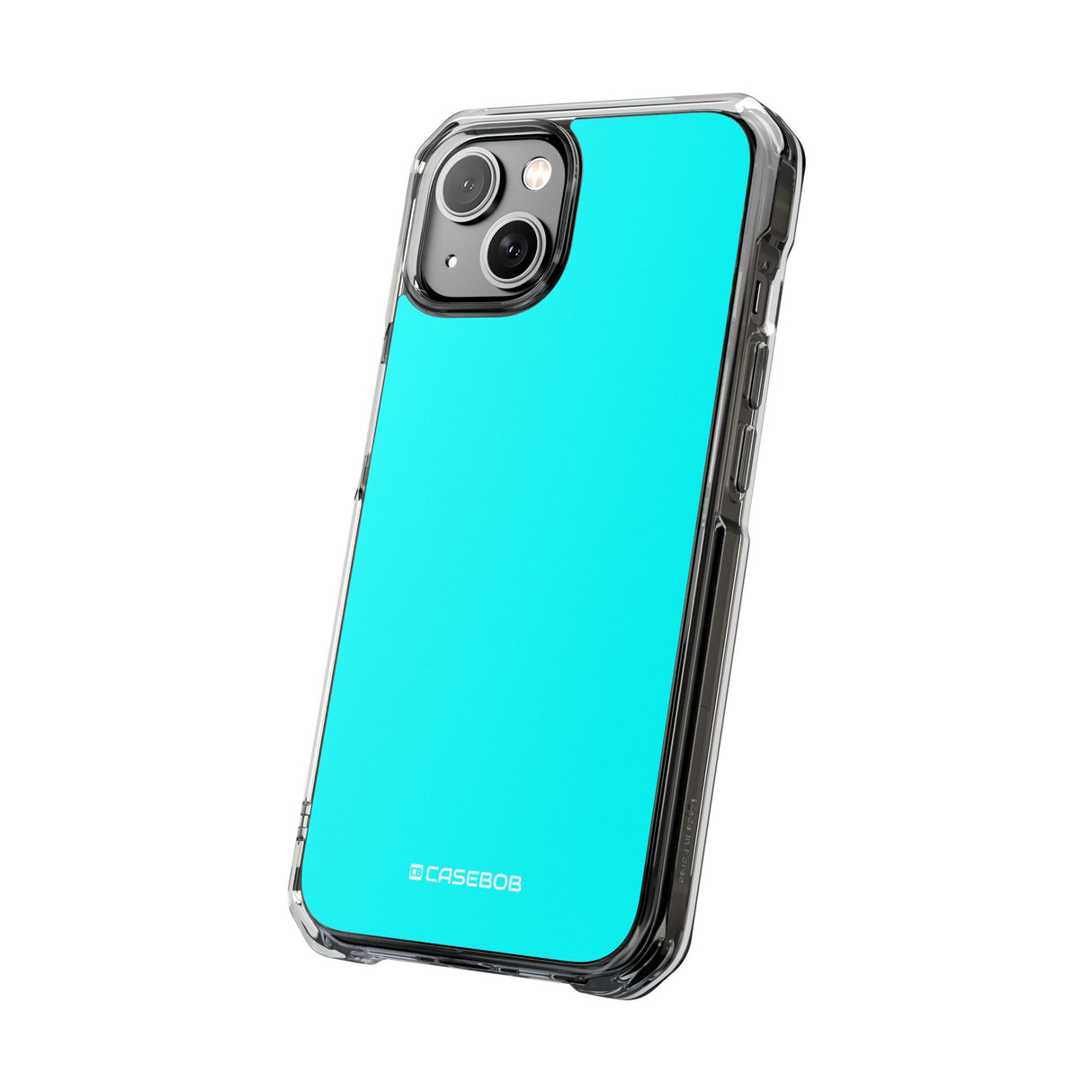 Cyan Blue | Phone Case for iPhone (Clear Impact Case - Magnetic)