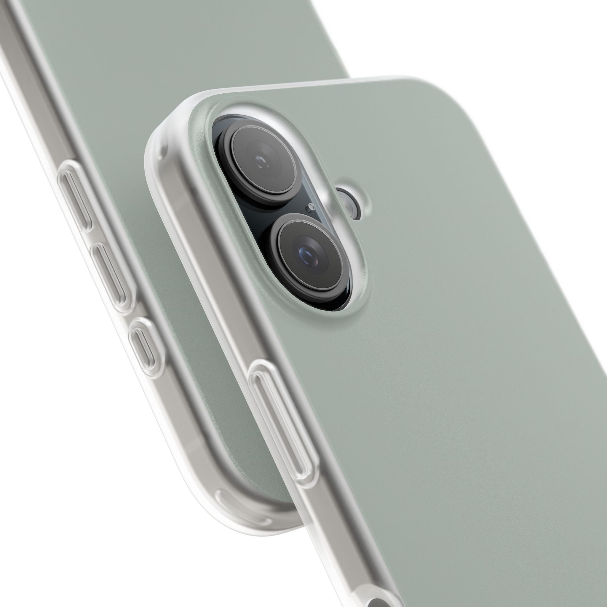 Aschgraue iPhone-Hülle – Flexi