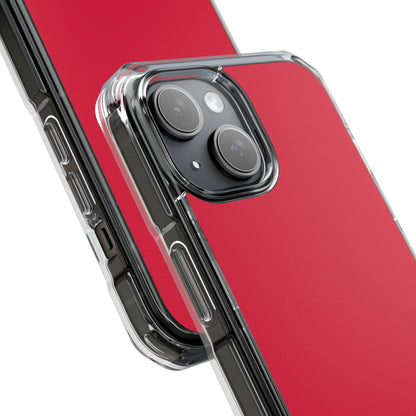 Crimson Red - Clear Impact Case for iPhone