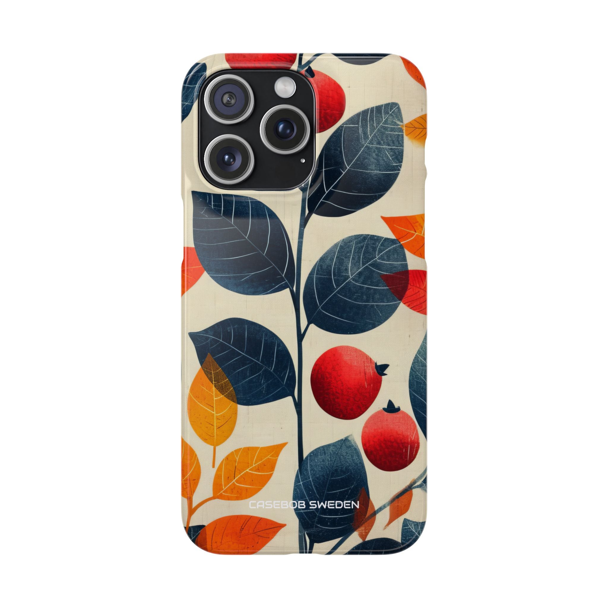 Autumn Nature Pattern - Slim iPhone 15 Phone Case