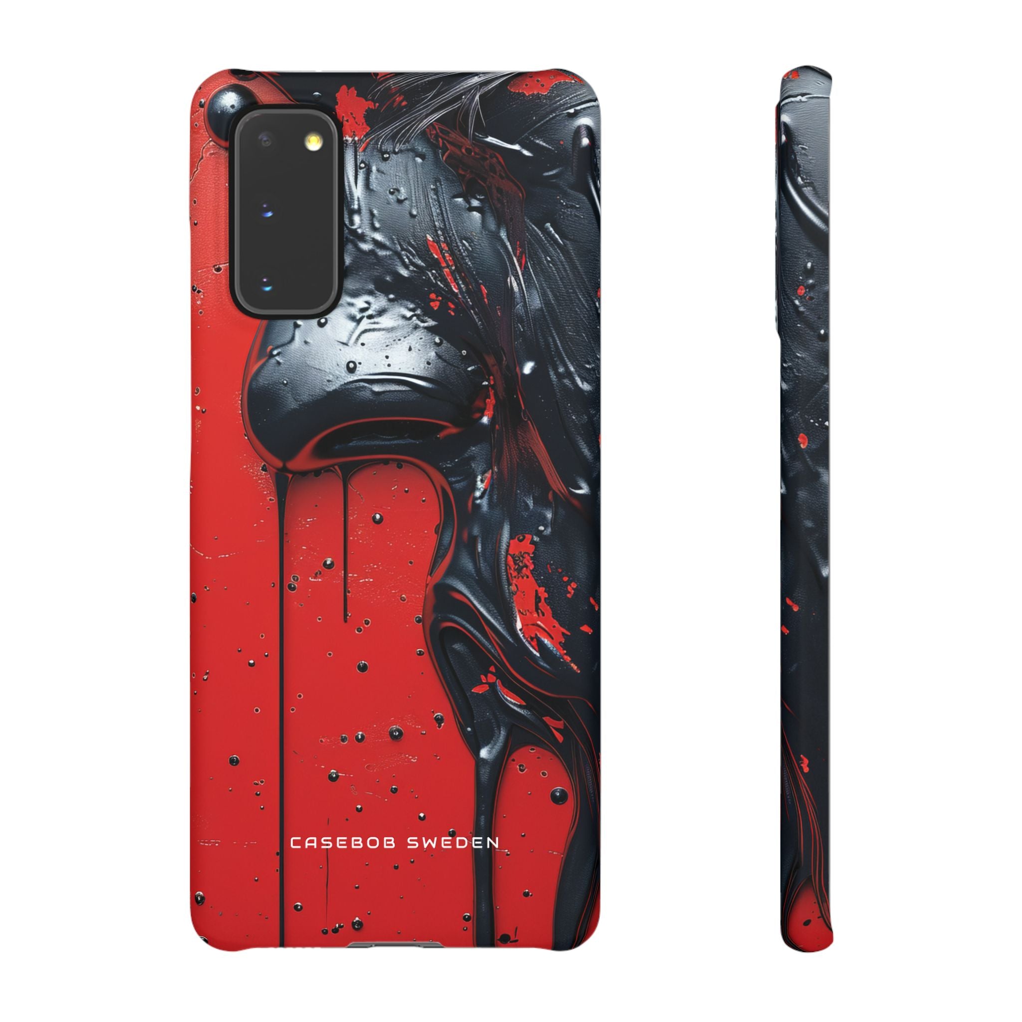 Textured Crimson Bloom Samsung S20 - Slim Phone Case