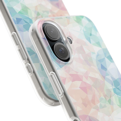 Pastel Geometry Background - Flexi iPhone 16 Phone Case