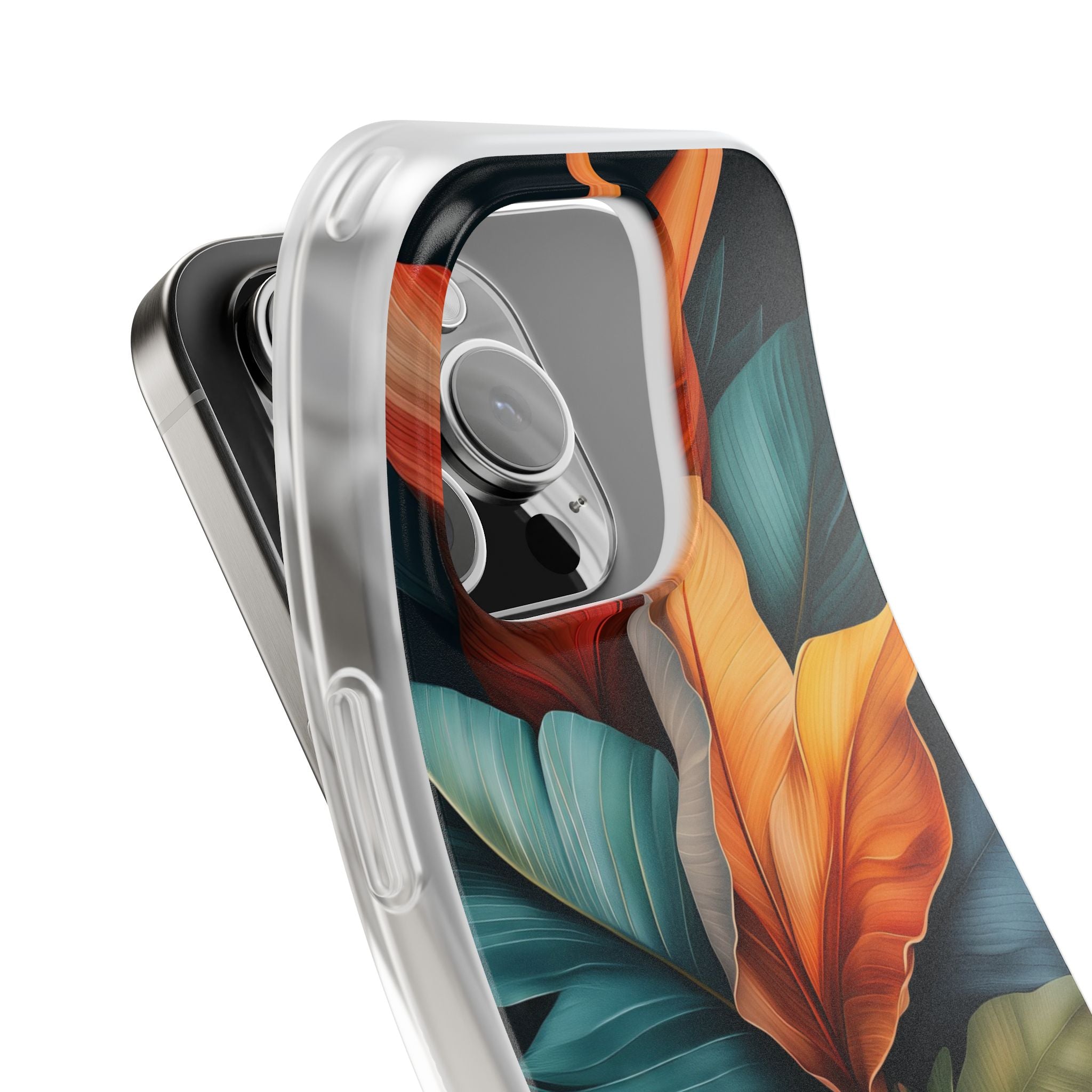 Tropical Leafburst iPhone 16 Pro Case - Soft