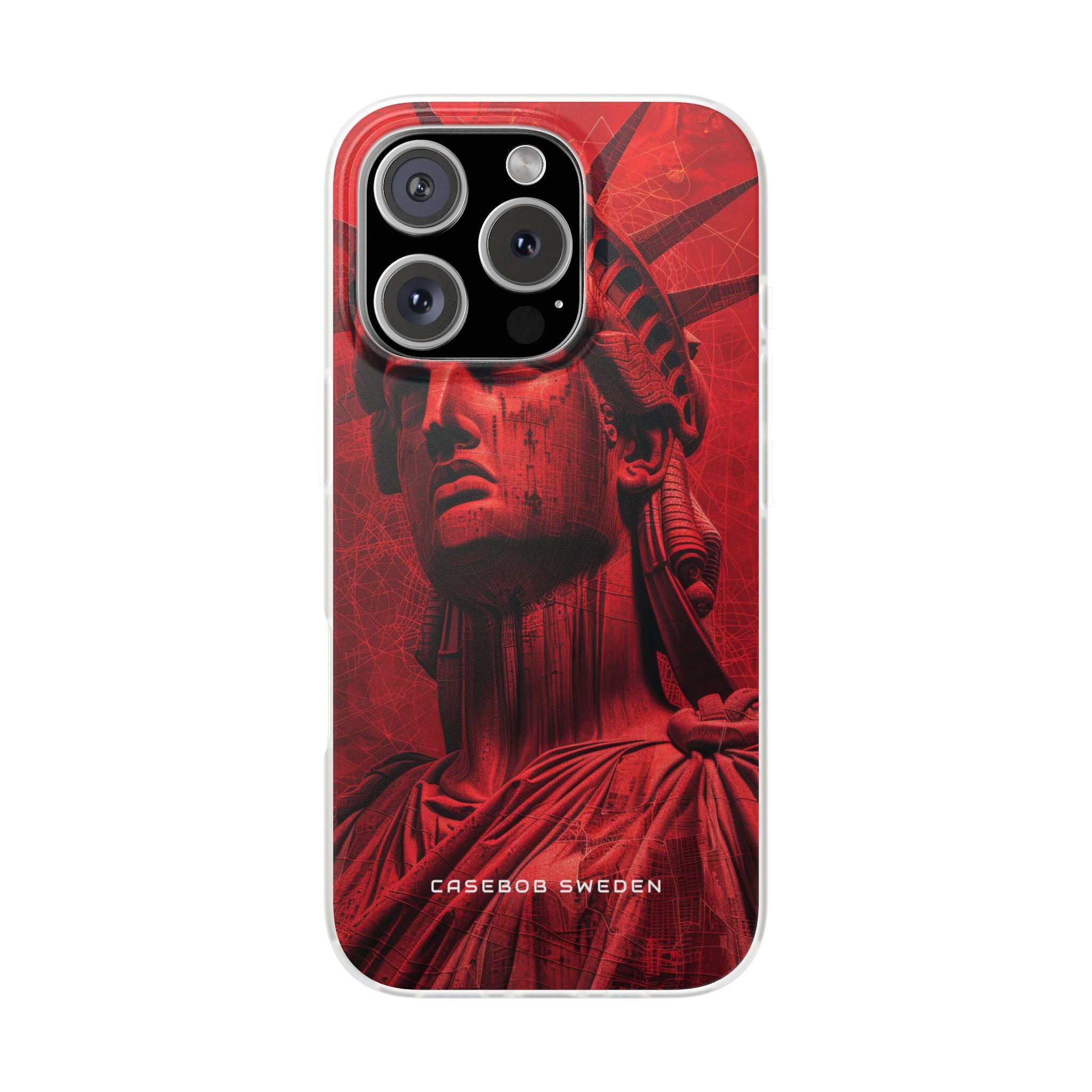 Zen Red Liberty Vision iPhone 16 - Flexi-Telefonhülle