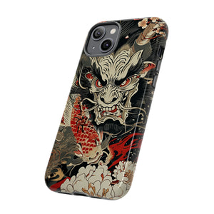 Oni & Sacred Symbols Fusion - Protective Phone Case