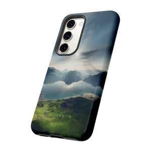 Landscape with Lake & Sun - Protective Phone Case