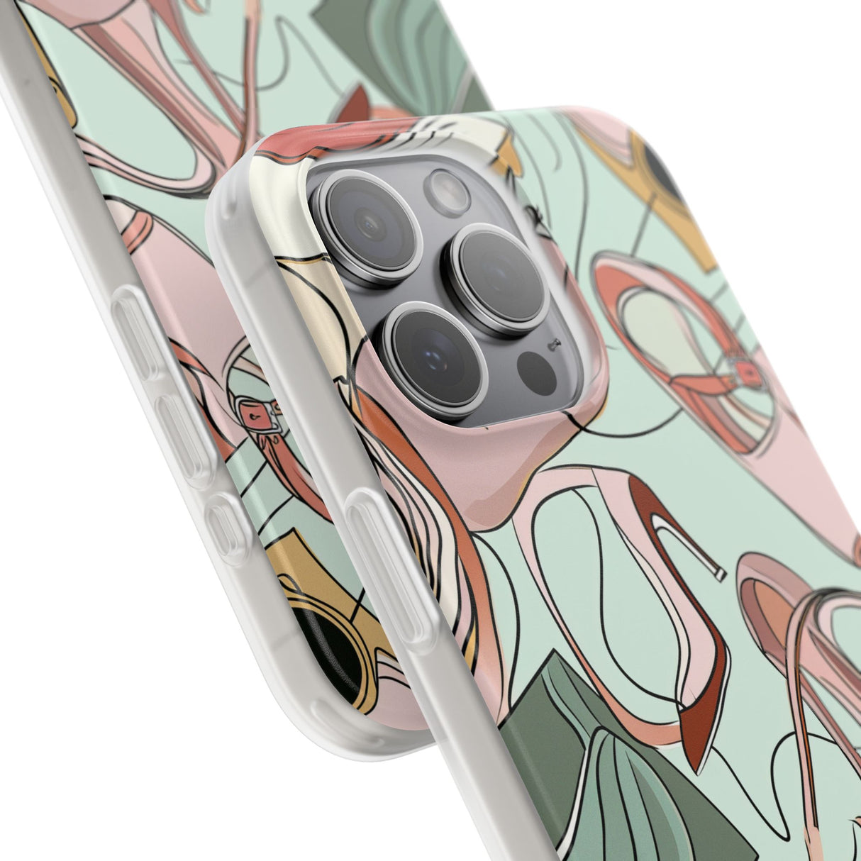 Pastell Eleganz | Flexible Handyhülle für iPhone