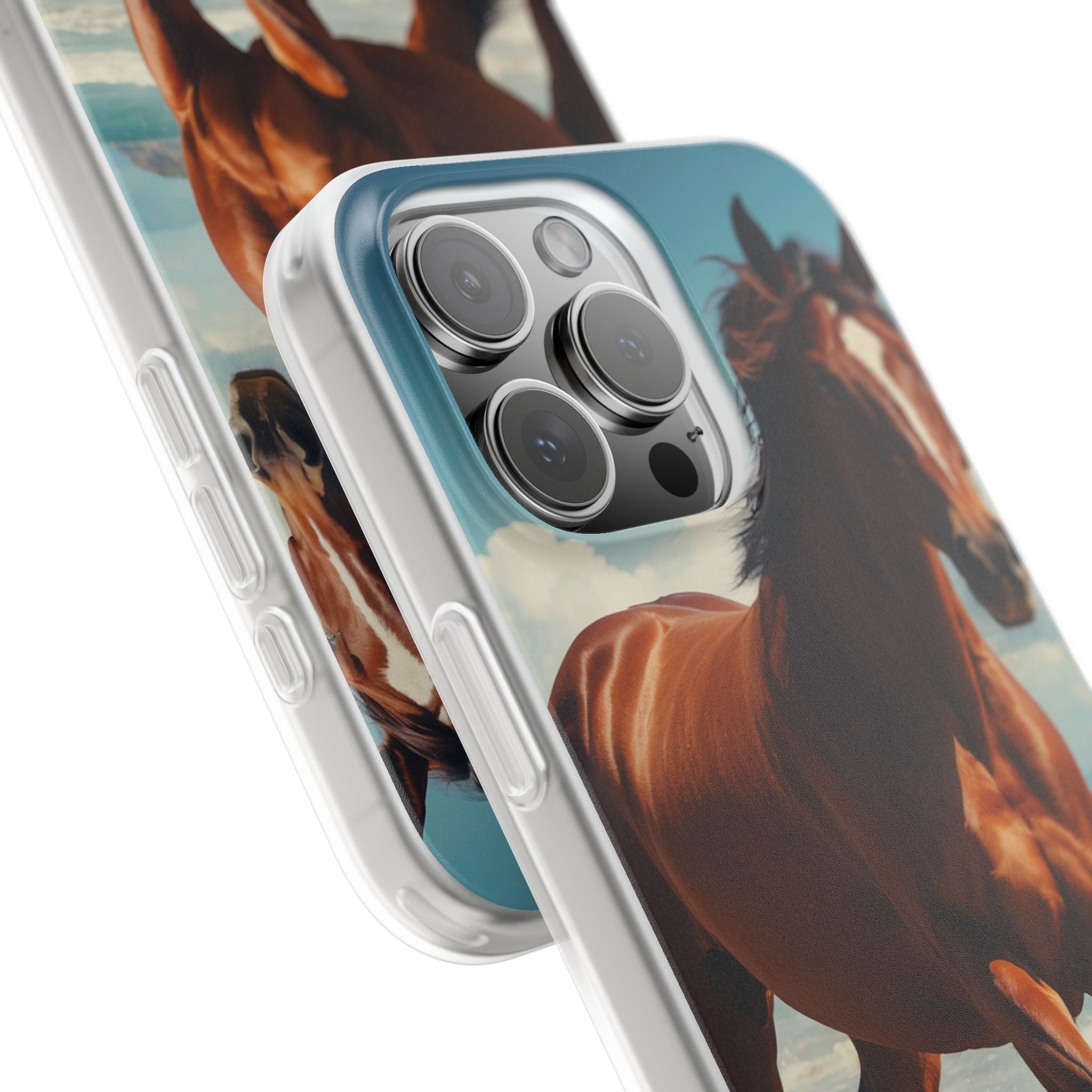 Blazing Horse iPhone 16 Pro Max Case - Soft