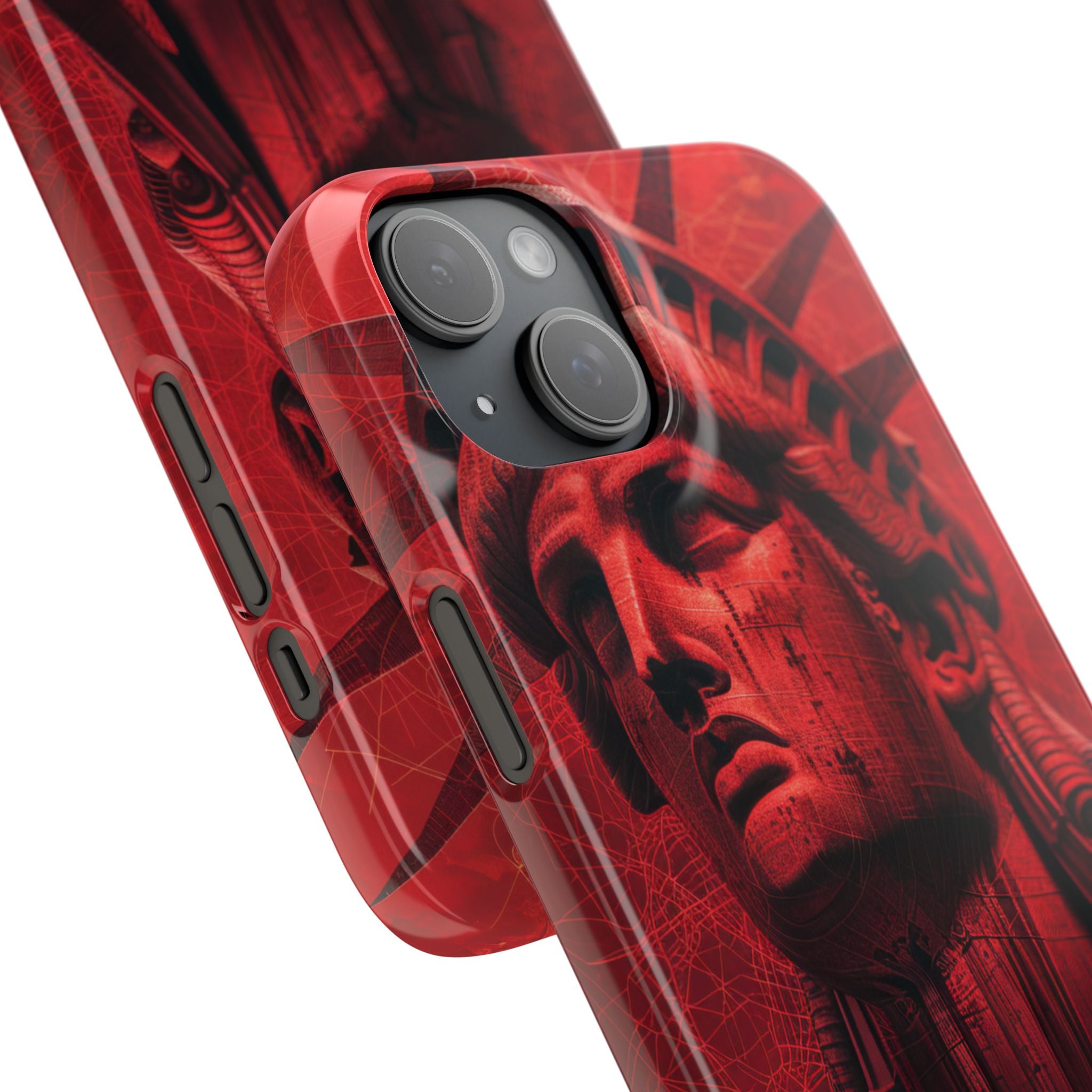 Zen Red Liberty Vision iPhone 15 - Slim Phone Case