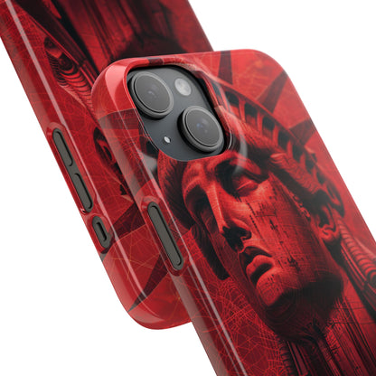 Zen Red Liberty Vision iPhone 15 - Slim Phone Case