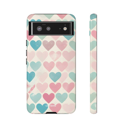 Retro Hearts Symmetry - Google Pixel Case