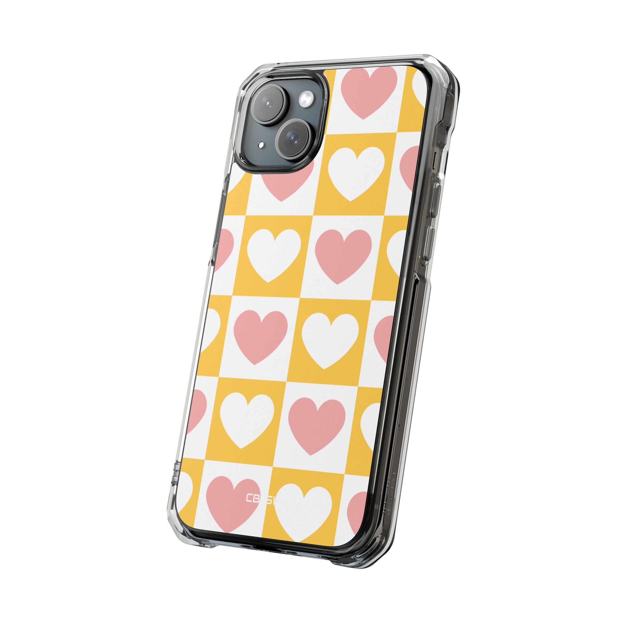 Heart Grid Harmony iPhone Case - Impact