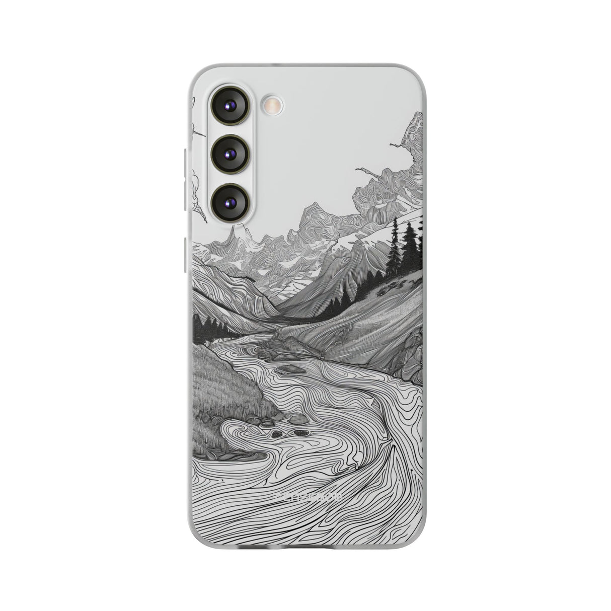 Monochrome Serenity | Flexible Phone Case for Samsung Galaxy